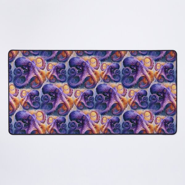 Item preview, Vibrant Purple Octopus Watercolor Seamless Ocean Pattern Artwork designed and sold by EL-Lebedenko.