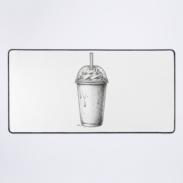 Item preview, Milkshake - Realistic Black and white designed and sold by Minimalisticaly.