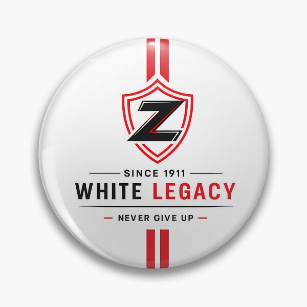 Item preview, White Legacy Shield | Minimal Sports Typography Design | Red & White Athletic Graphic designed and sold by SupernovaNote.