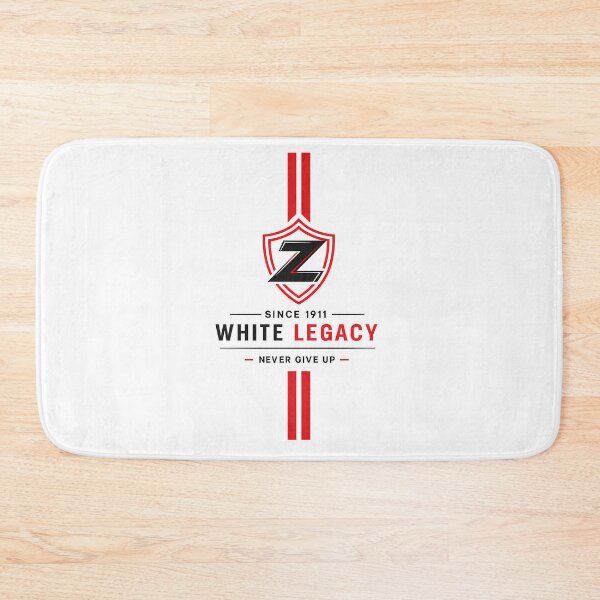 Item preview, White Legacy Shield | Minimal Sports Typography Design | Red & White Athletic Graphic designed and sold by SupernovaNote.