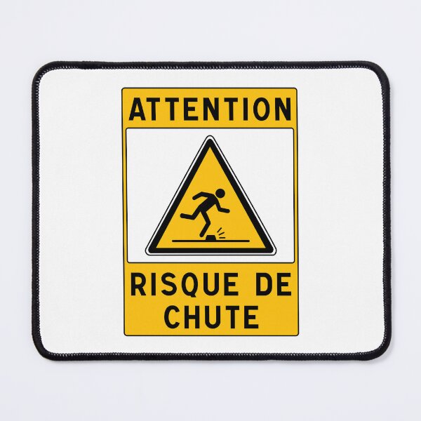 Item preview, Warning Sign - Risk of Slips, Trips and Falls - Safety and Prevention designed and sold by Panneaux et signalisations - NPOITEVIN.
