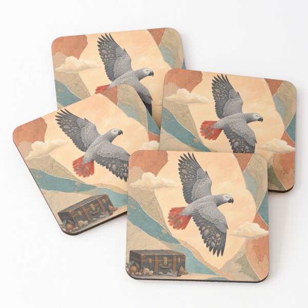 Item preview, African Grey Parrot Belongs Wild designed and sold by VerdantStudio.