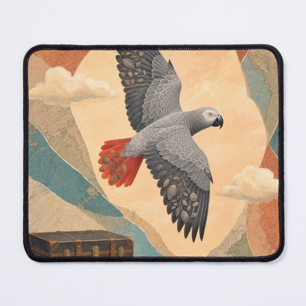 Item preview, African Grey Parrot Belongs Wild designed and sold by VerdantStudio.