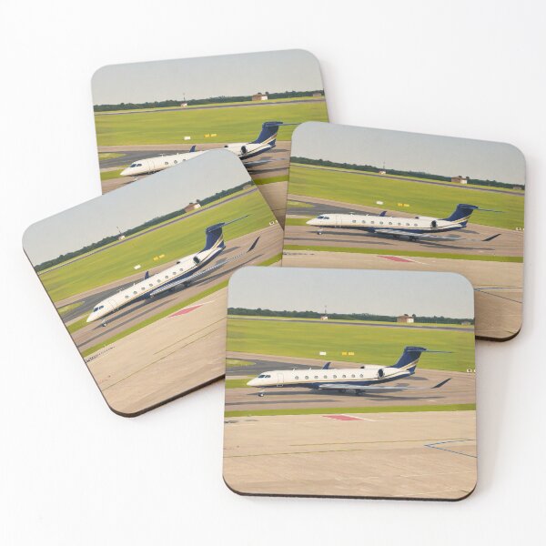 Item preview, Modern Business Jet Taxiing on Airport Runway Illustration designed and sold by EMaviation_.