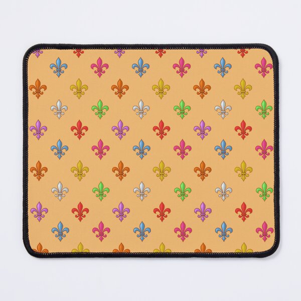 Item preview, Multicolored Tiny Fleur-de-lis Pattern Design - Orange designed and sold by PatternTitan.