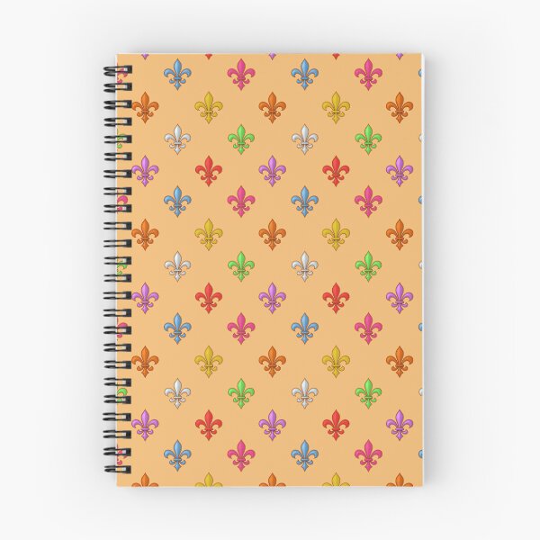 Item preview, Multicolored Tiny Fleur-de-lis Pattern Design - Orange  designed and sold by PatternTitan.