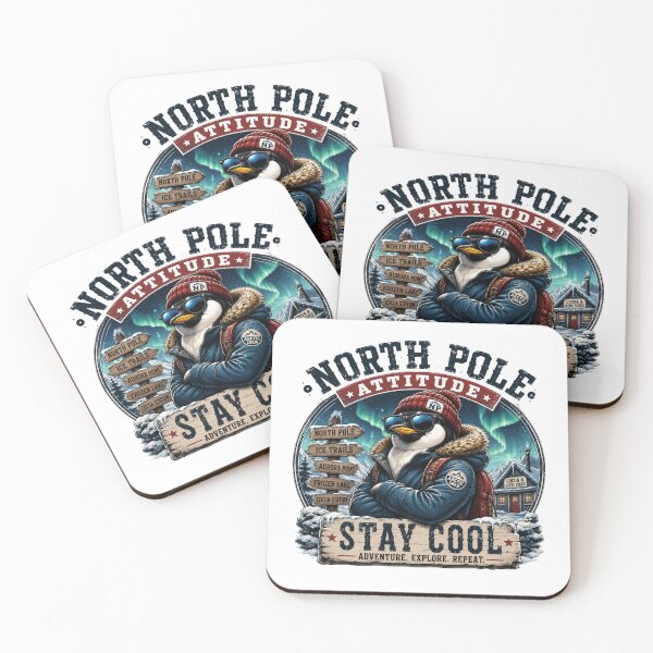 Item preview, North Pole Attitude | Stay Cool Arctic Penguin designed and sold by Mosslume Studio.