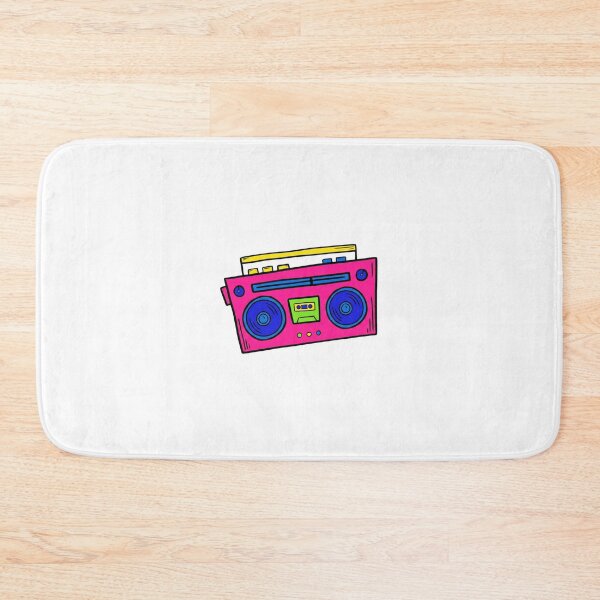 Item preview, Vibrant Neon Boombox Retro Cassette Player Graphic designed and sold by Macias123.