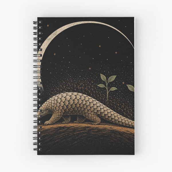 Item preview, Pangolin Living Shields Wood Engraving designed and sold by VerdantStudio.