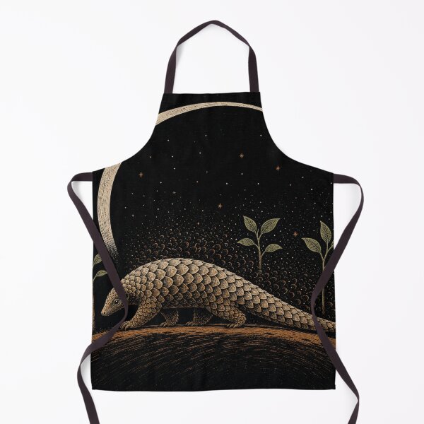 Item preview, Pangolin Living Shields Wood Engraving designed and sold by VerdantStudio.
