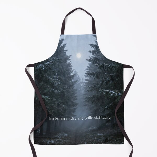 Item preview, In Snow Silence Becomes Visible – Moonlit Winter Forest Nature Quote designed and sold by DervoTeck2767.