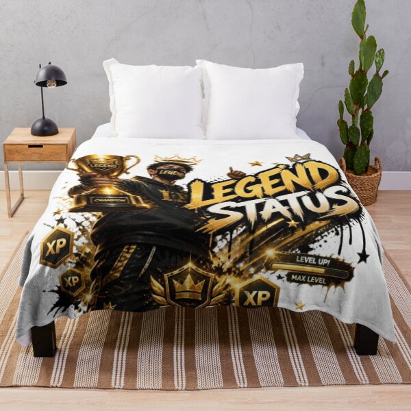 Item preview, LEGEND STATUS Gaming Sticker | Neon Esports Champion Streetwear Design designed and sold by Stylestickers55.