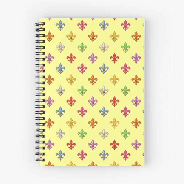 Item preview,  Multicolored Tiny Fleur-de-lis Pattern Design - Yellow  designed and sold by PatternTitan.