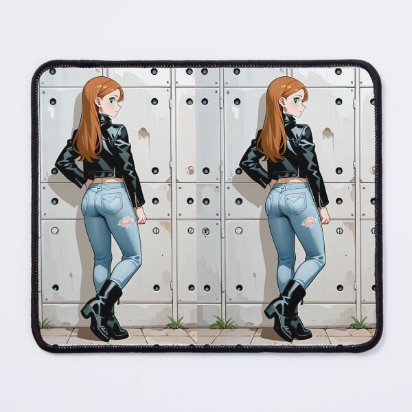 Item preview, Fashion - rockstyl redhead woman leather designed and sold by AnimeShin.