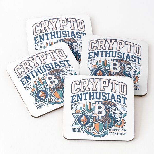 Aperçu de l'œuvre Passionné de cryptomonnaies Bitcoin Ethereum Lion Design créée et vendue par maplesoulkiller.