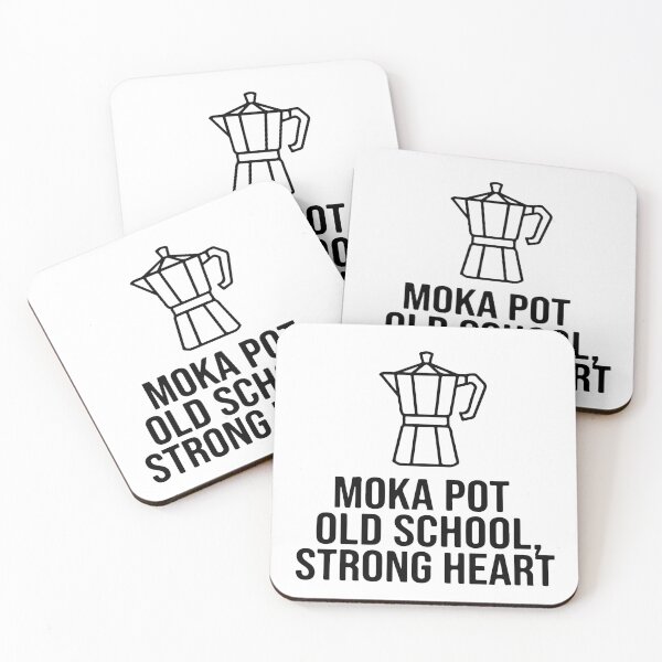 Item preview, Moka Pot Old School, Strong Heart designed and sold by Alimehab | Graphic tees | Design & Art.