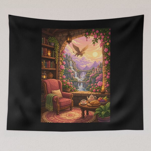 Item preview, Griffin Over the Rose Valley Retreat  designed and sold by Sketchlegacy.