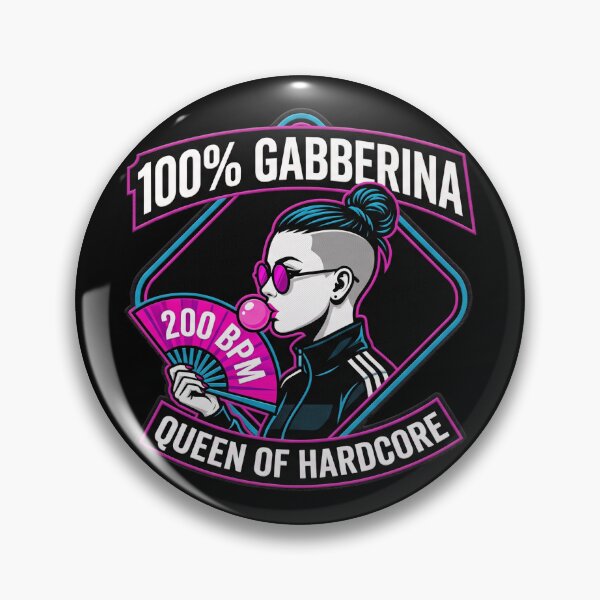 Item preview, Gabberina Queen of Hardcore Techno 200 BPM designed and sold by SPAZE-Typo.