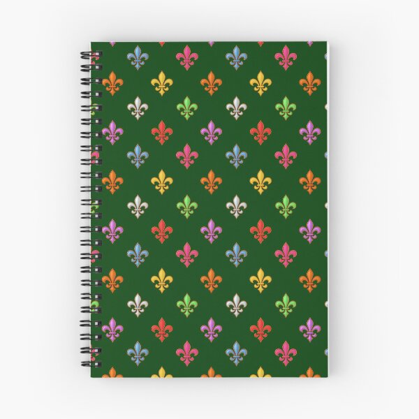 Item preview, Multicolored Tiny Fleur-de-lis Pattern Design - Green  designed and sold by PatternTitan.