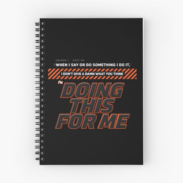 Item preview, Doing This For Me - Eminem Quote Carbon Fiber  designed and sold by Enea Kelo.