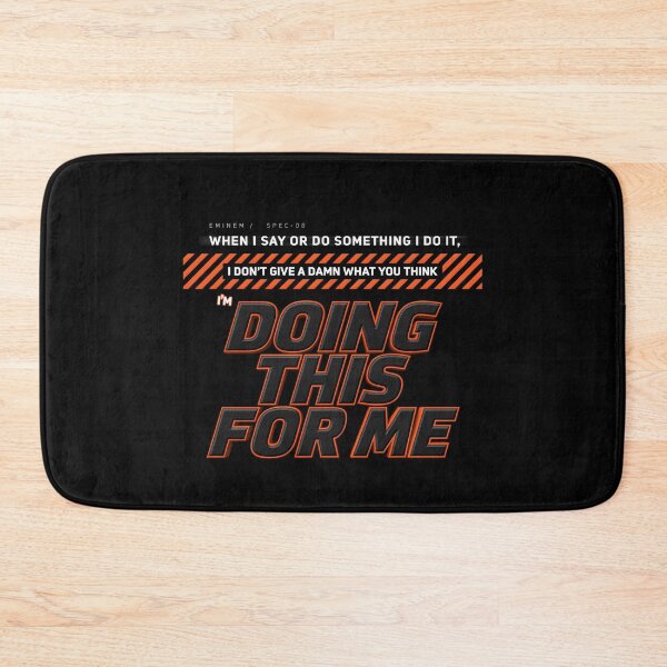 Item preview, Doing This For Me - Eminem Quote Carbon Fiber  designed and sold by Enea Kelo.