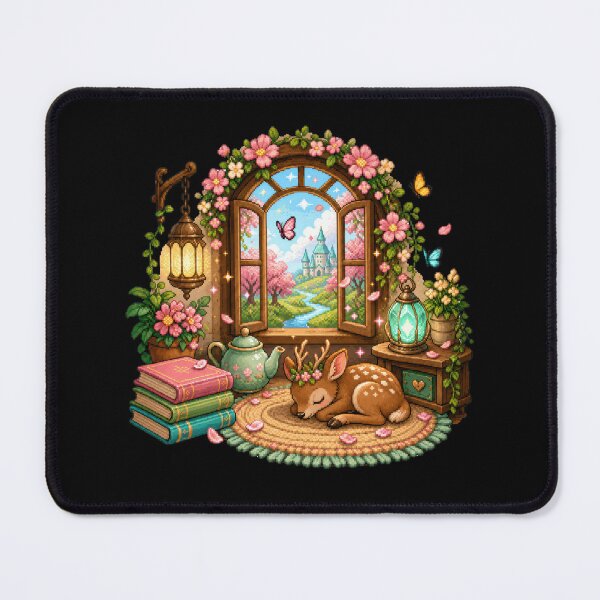 Item preview, Sleeping Fawn in the Enchanted Spring Nook  designed and sold by Sketchlegacy.