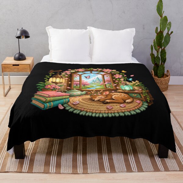 Item preview, Sleeping Fawn in the Enchanted Spring Nook designed and sold by Sketchlegacy.