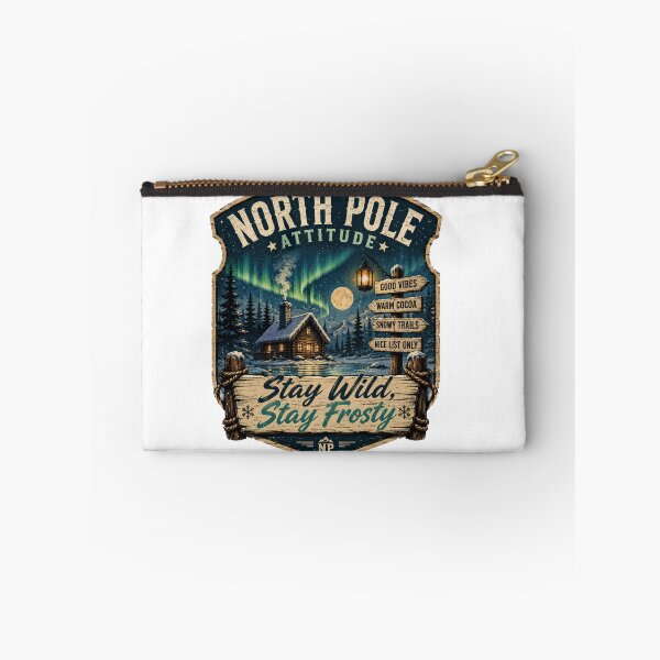 Item preview, North Pole Attitude | Stay Wild Stay Frosty designed and sold by Mosslume Studio.