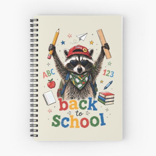 Item preview, Funny Racoon Back to School Cute First Day Boy Girl Kids designed and sold by Judestudio.