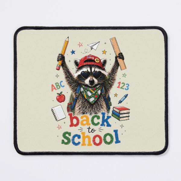 Item preview, Funny Racoon Back to School Cute First Day Boy Girl Kids designed and sold by Judestudio.