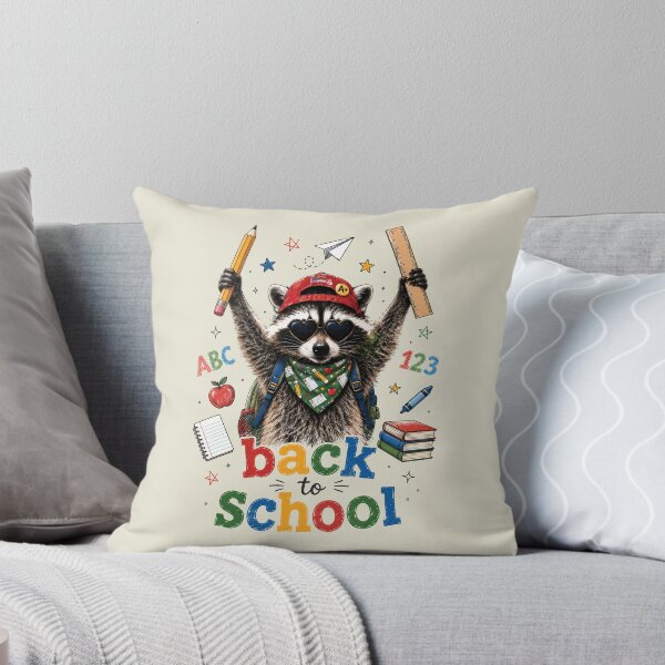 Item preview, Funny Racoon Back to School Cute First Day Boy Girl Kids designed and sold by Judestudio.