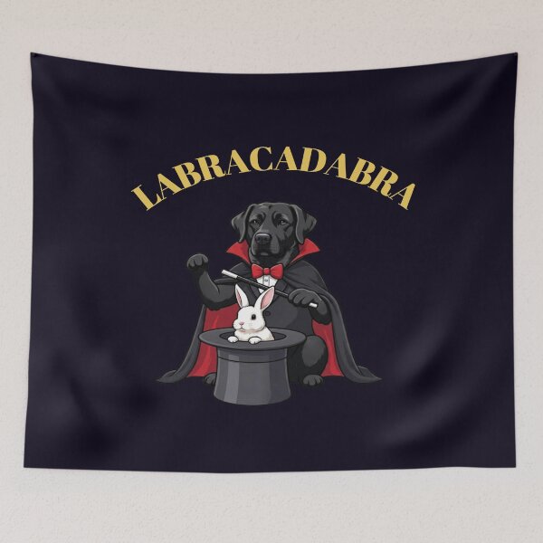 Item preview, BLACK LABRADOR RETRIEVER - LABRACADABRA MAGICIAN TRICK designed and sold by PRINTSCHARMINGM.