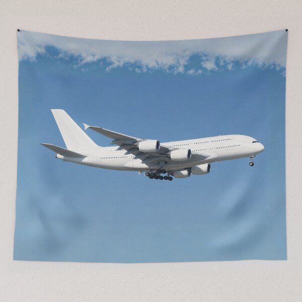 Item preview, Generic Wide-Body Four-Engine Airliner in Flight Illustration designed and sold by EMaviation_.