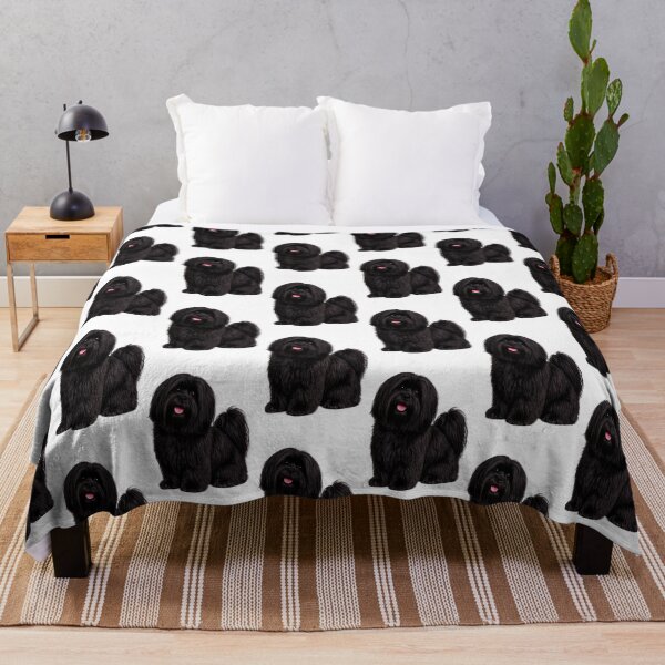 Item preview, Lhasa Apso Black Dog designed and sold by BackgroundND.