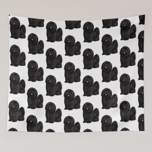 Item preview, Lhasa Apso Black Dog designed and sold by BackgroundND.
