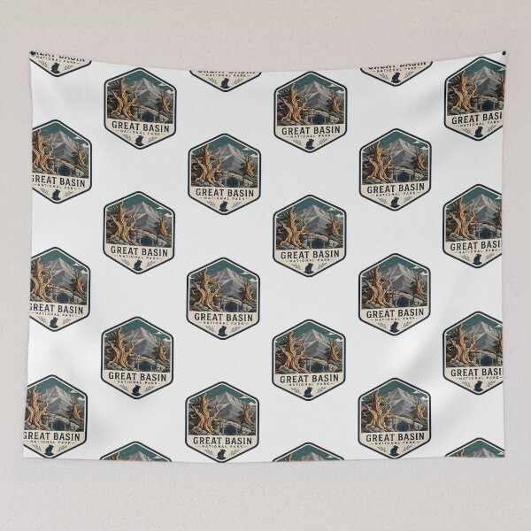 Item preview, Great Basin National Park Vintage Hiking Travel Badge designed and sold by TravelersGems.