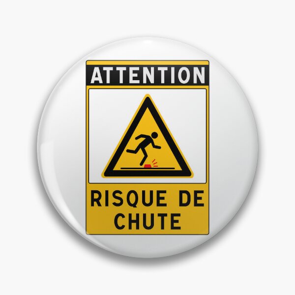 Item preview, Warning Sign - Risk of Slips, Trips and Falls - Safety and Prevention designed and sold by Panneaux et signalisations - NPOITEVIN.