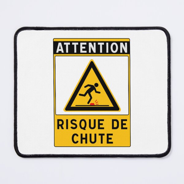 Item preview, Warning Sign - Risk of Slips, Trips and Falls - Safety and Prevention designed and sold by Panneaux et signalisations - NPOITEVIN.