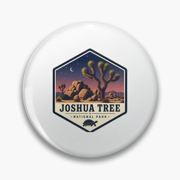 Item preview, Joshua Tree National Park Vintage Desert Travel Badge designed and sold by TravelersGems.