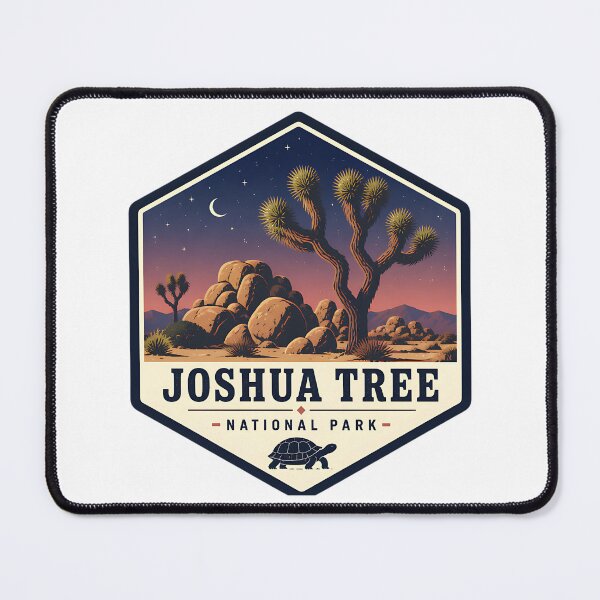 Item preview, Joshua Tree National Park Vintage Desert Travel Badge designed and sold by TravelersGems.