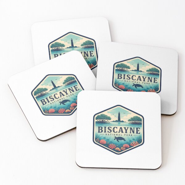 Item preview, Biscayne National Park Vintage Ocean Travel Badge designed and sold by TravelersGems.