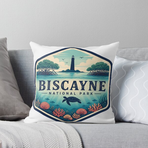 Item preview, Biscayne National Park Vintage Ocean Travel Badge designed and sold by TravelersGems.