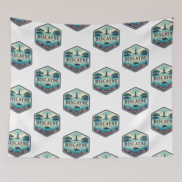Item preview, Biscayne National Park Vintage Ocean Travel Badge designed and sold by TravelersGems.
