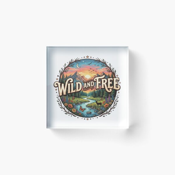 Item preview, Wild And Free Adventure T-Shirt | Vintage Mountain Nature Typography | Retro Outdoor Graphic Tee designed and sold by Faisal  Shah.