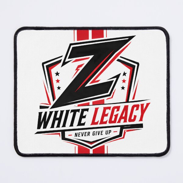 Artikelvorschau, Weißes Legacy Z-Schild | Moderne Sporttypografie | Sportgrafik in Rot und Schwarz entworfen und verkauft von SupernovaNote.