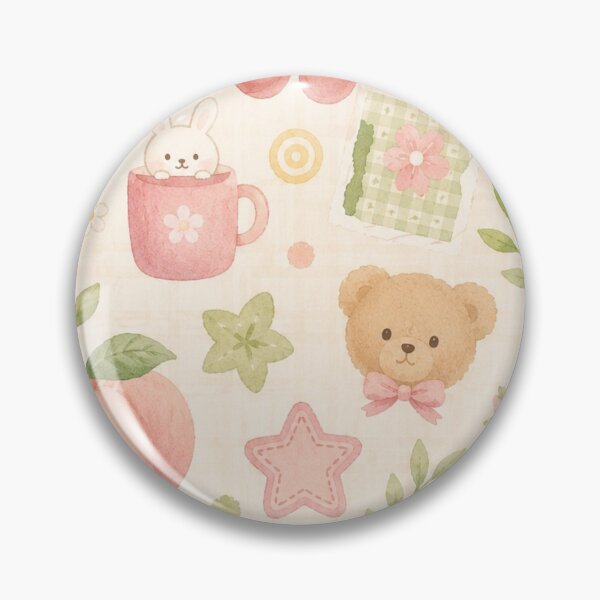 Item preview, Pastel Cottagecore Watercolor Pattern designed and sold by TeeBlooms.