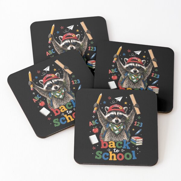 Item preview, Funny Racoon Back to School Cute First Day Boy Girl Kids 2 designed and sold by Judestudio.