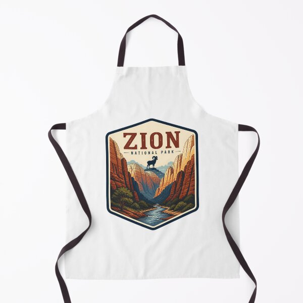 Item preview, Zion National Park Vintage Hiking Travel Badge designed and sold by TravelersGems.