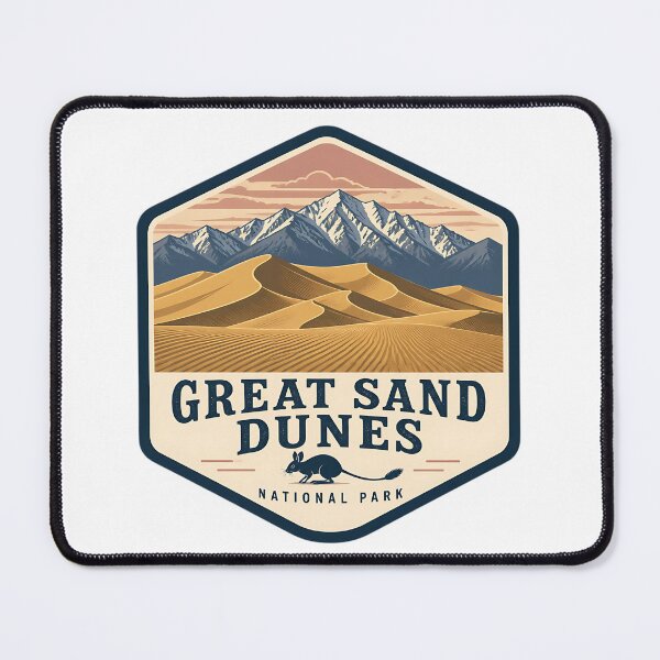 Item preview, Great Sand Dunes National Park Vintage Travel Badge designed and sold by TravelersGems.