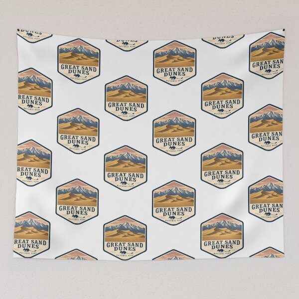Item preview, Great Sand Dunes National Park Vintage Travel Badge designed and sold by TravelersGems.